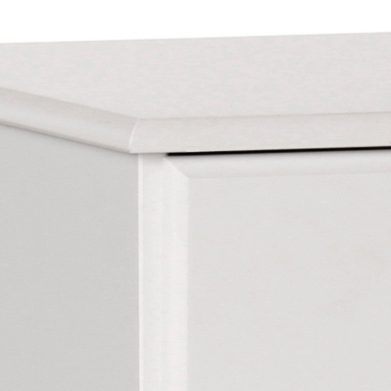 3 Drawer Bedside White