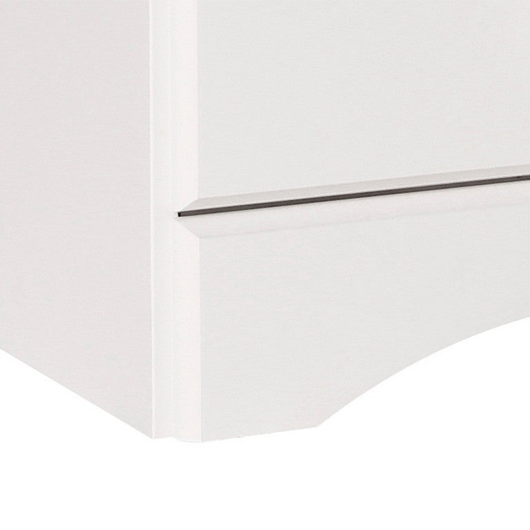 3 Drawer Bedside White