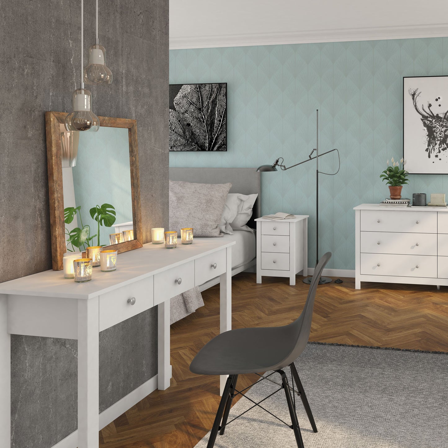 Florence 3 Drawer Dressing Table