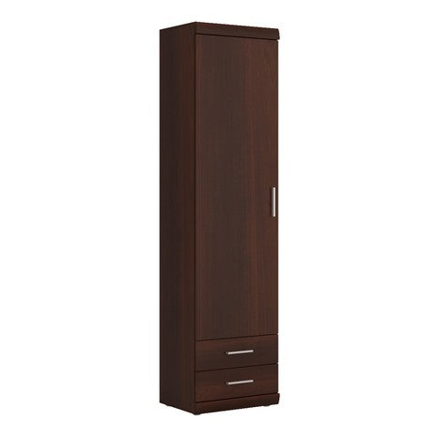 Tall 1 Door 2 Drawer Narrow Cabinet