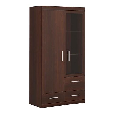 2 Door 3 Drawer Glazed Display Cabinet - Home Utopia 