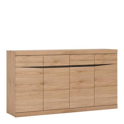 Wide 4 Drawer 4 door Sideboard - Home Utopia 