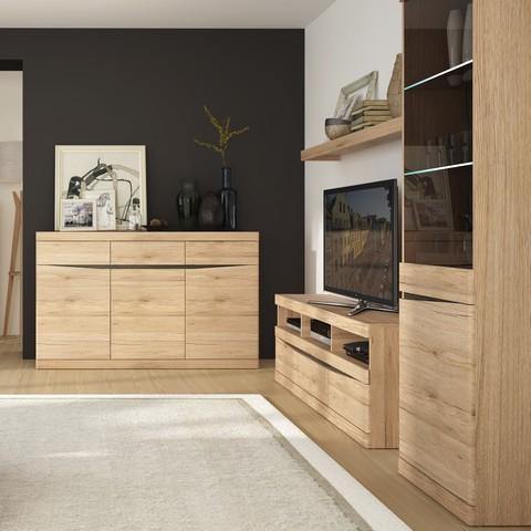 3 Door 3 Drawer Sideboard - Home Utopia 