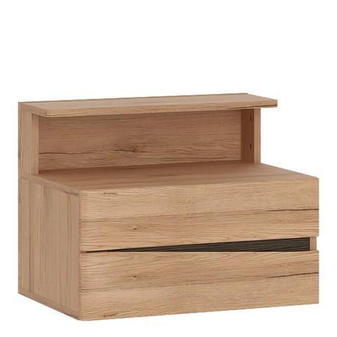 2 Drawer Bedside Cabinet Drawer (wall fixing) - Home Utopia 