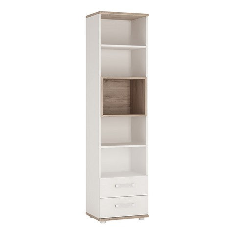 4 Kids Tall 2 Drawer Bookcase