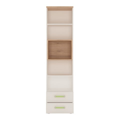 4 Kids Tall 2 Drawer Bookcase