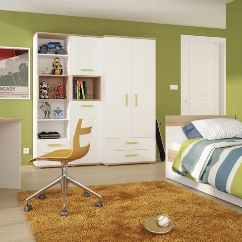 2 Door 1 Drawer Cupboard with open shelf - Home Utopia 