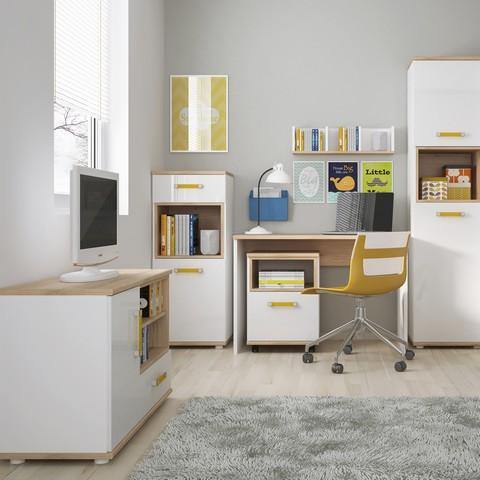 1 Door 1 Drawer Narrow Cabinet - Home Utopia 