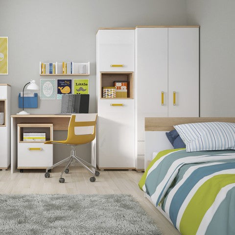 4 Kids Single Bed with under Drawer