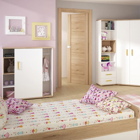 4 Kids Single Bed with under Drawer