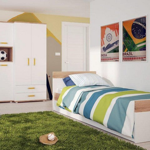 4 Kids Single Bed with under Drawer