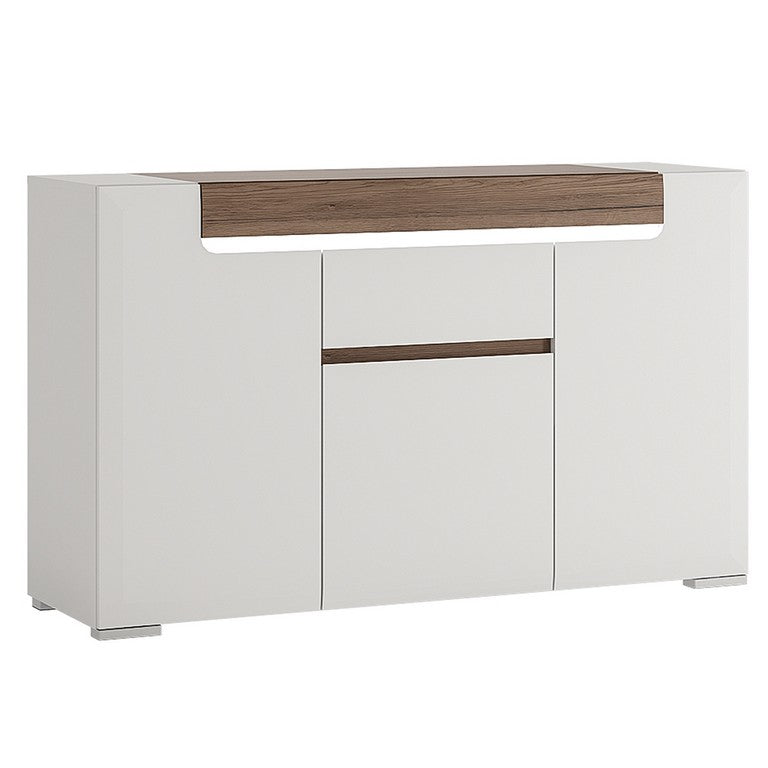 Toronto 3 Door 1 Drawer Sideboard (inc Plexi Lighting)