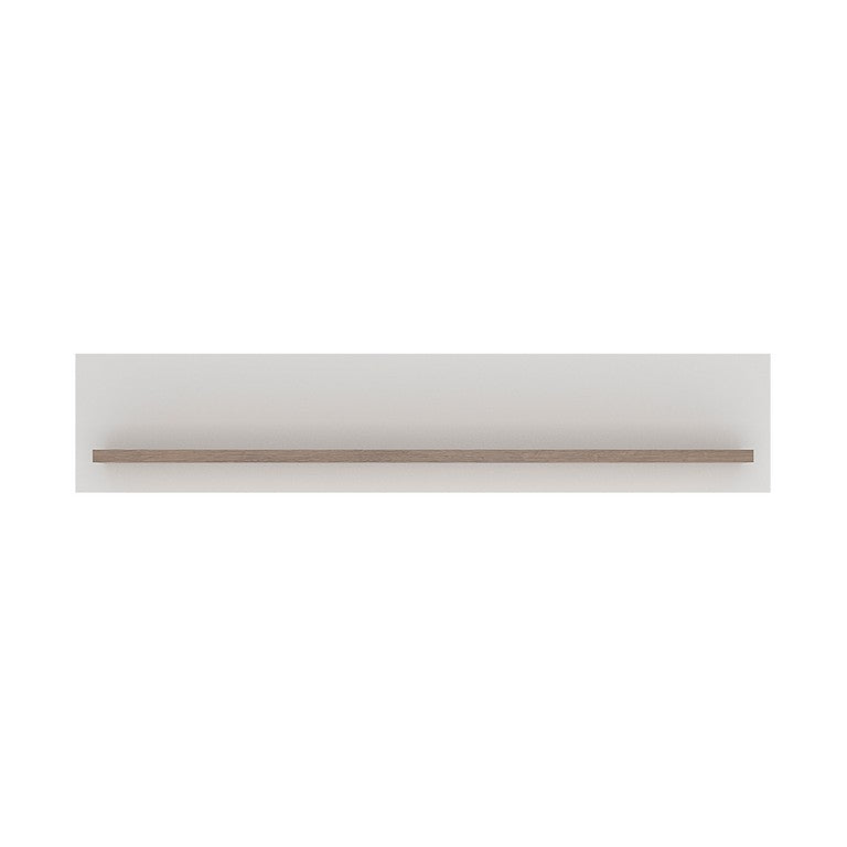 Toronto 125cm Wall Shelf In White Gloss