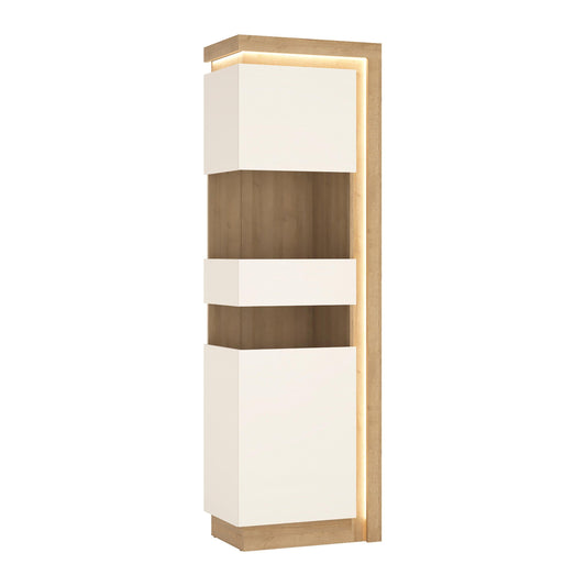 Tall narrow display cabinet (including LED lighting) - Home Utopia 