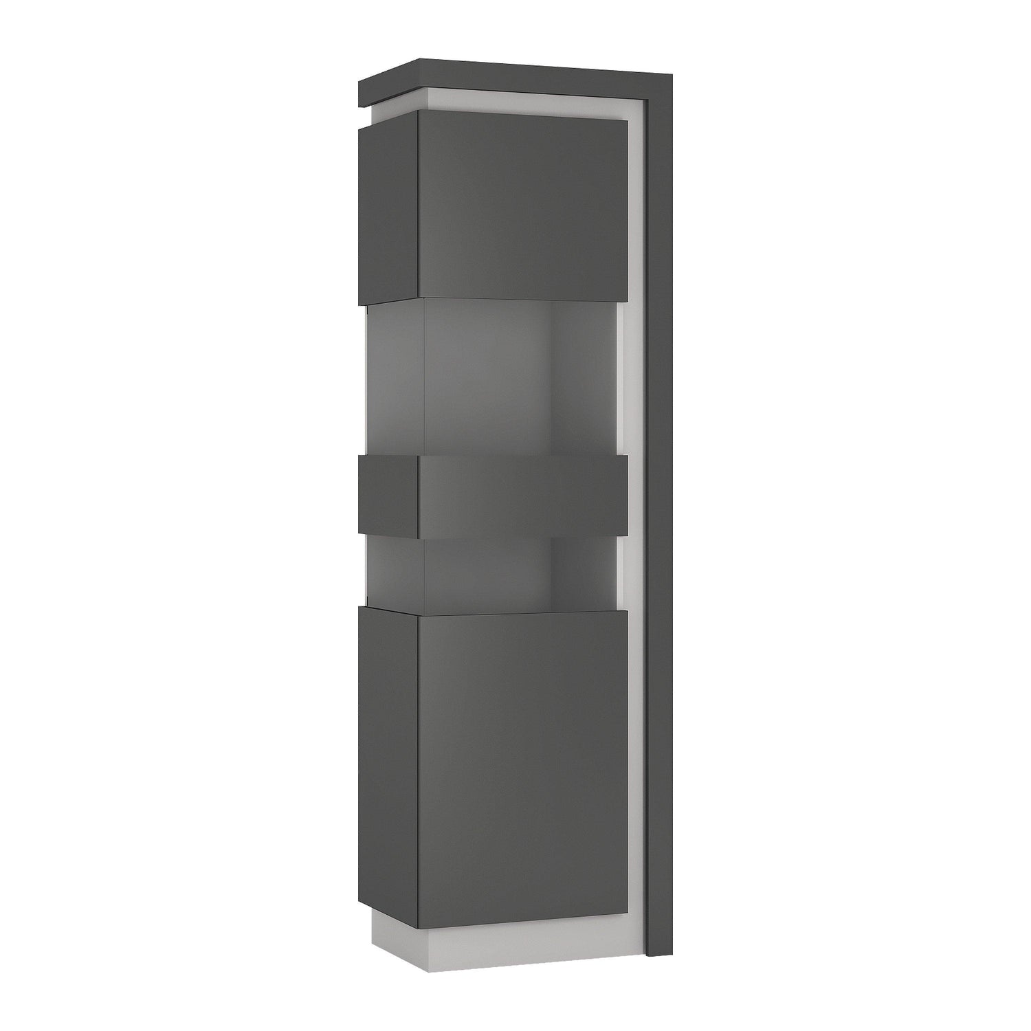 Tall narrow display cabinet (including LED lighting) - Home Utopia 