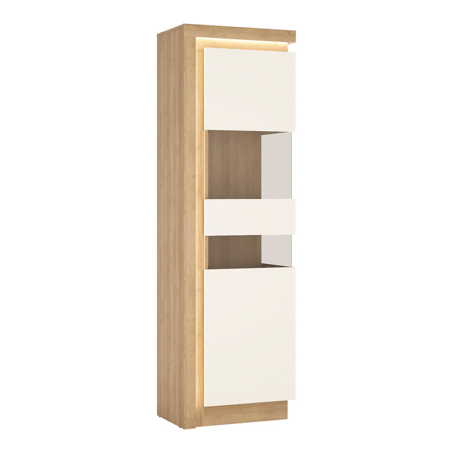 Tall narrow display cabinet (including LED lighting) - Home Utopia 