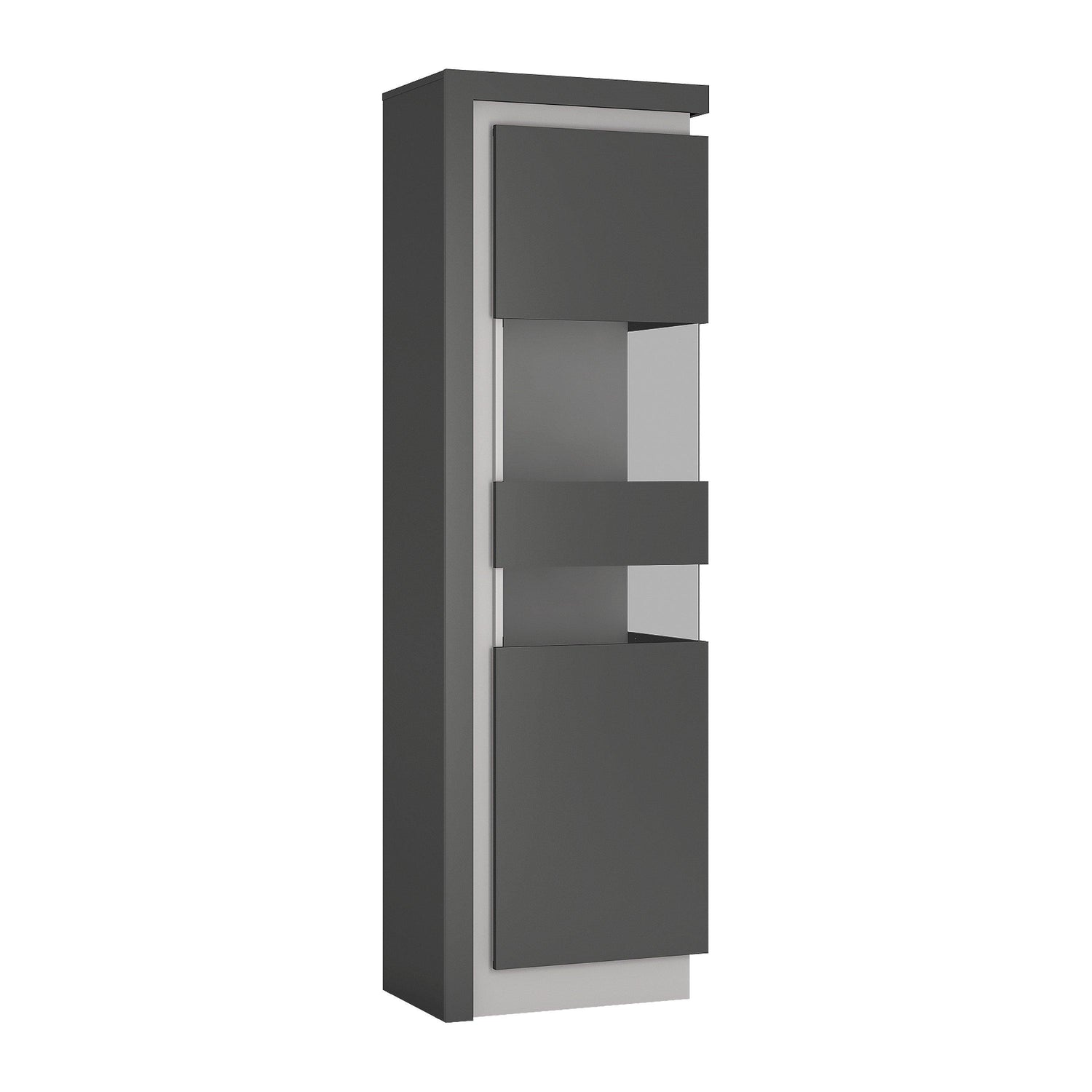 Tall narrow display cabinet (including LED lighting) - Home Utopia 