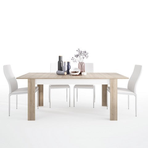 Dining Set Package Lyon Large Extending Dining Table 160/200 cm With High Back Chairs
