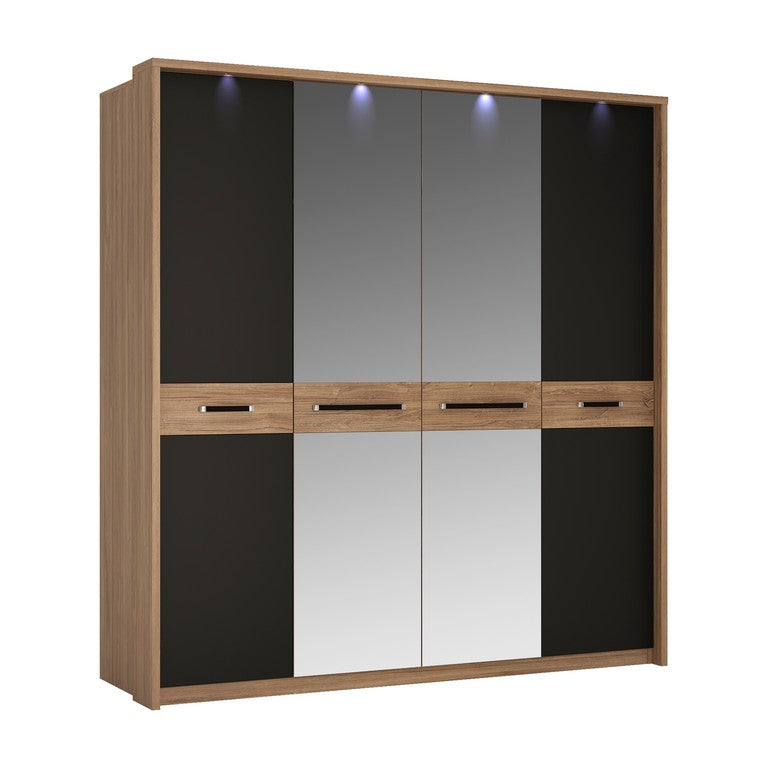 Monaco 4 Door Wardrobe With Mirror Doors