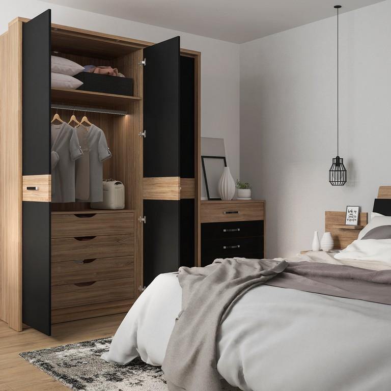 1 drawer bedside with open shelf (RH) - Home Utopia 