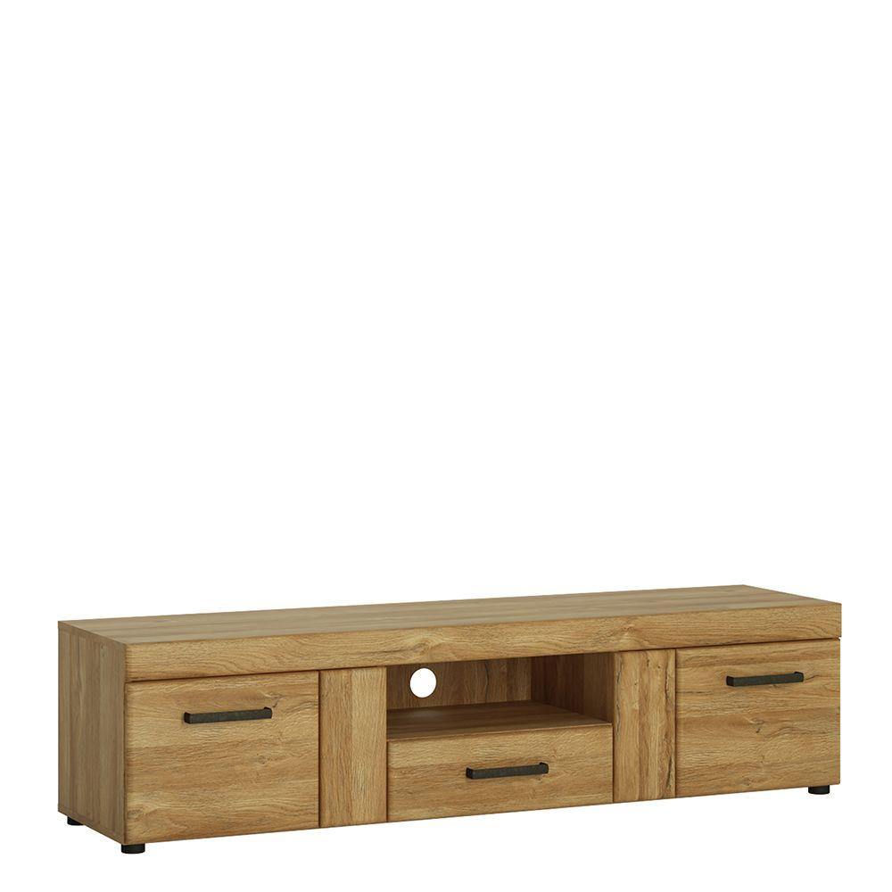 2 door 1 drawer wide TV cabinet - Home Utopia 