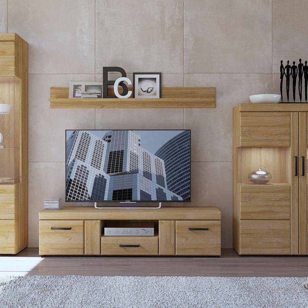 2 door 1 drawer wide TV cabinet - Home Utopia 