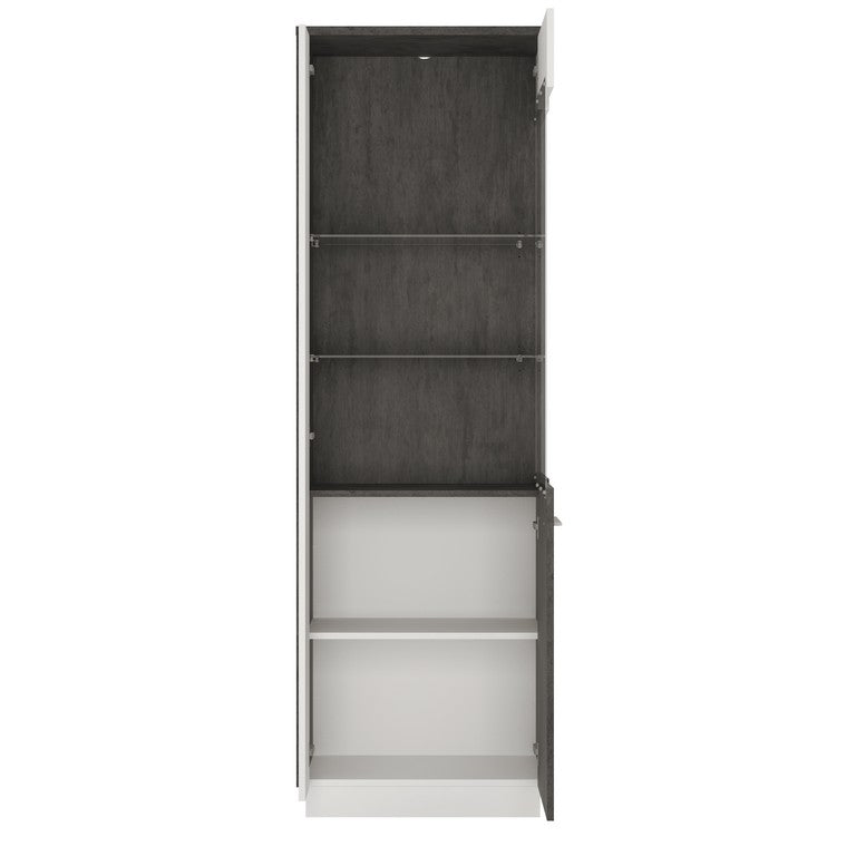 Zingaro Tall Glazed Display Cabinet