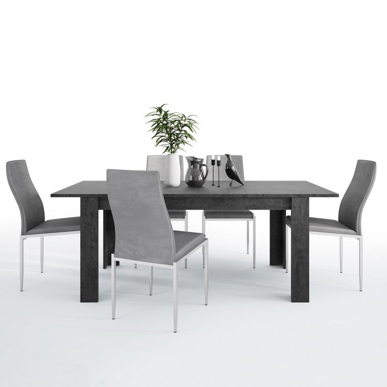 Zingaro Dining table + 4 Milan High Back Chairs