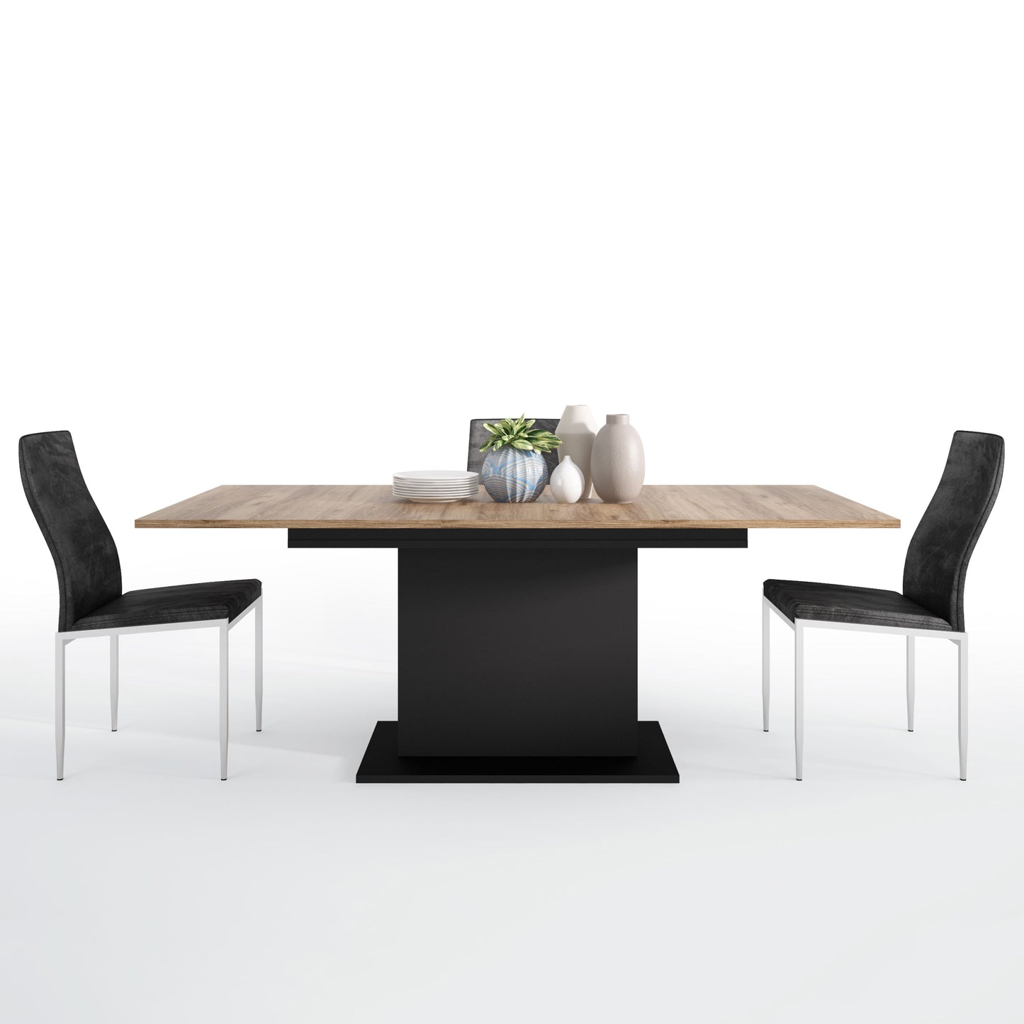 Brolo Dining Set Package Extending Dining Table + Chairs