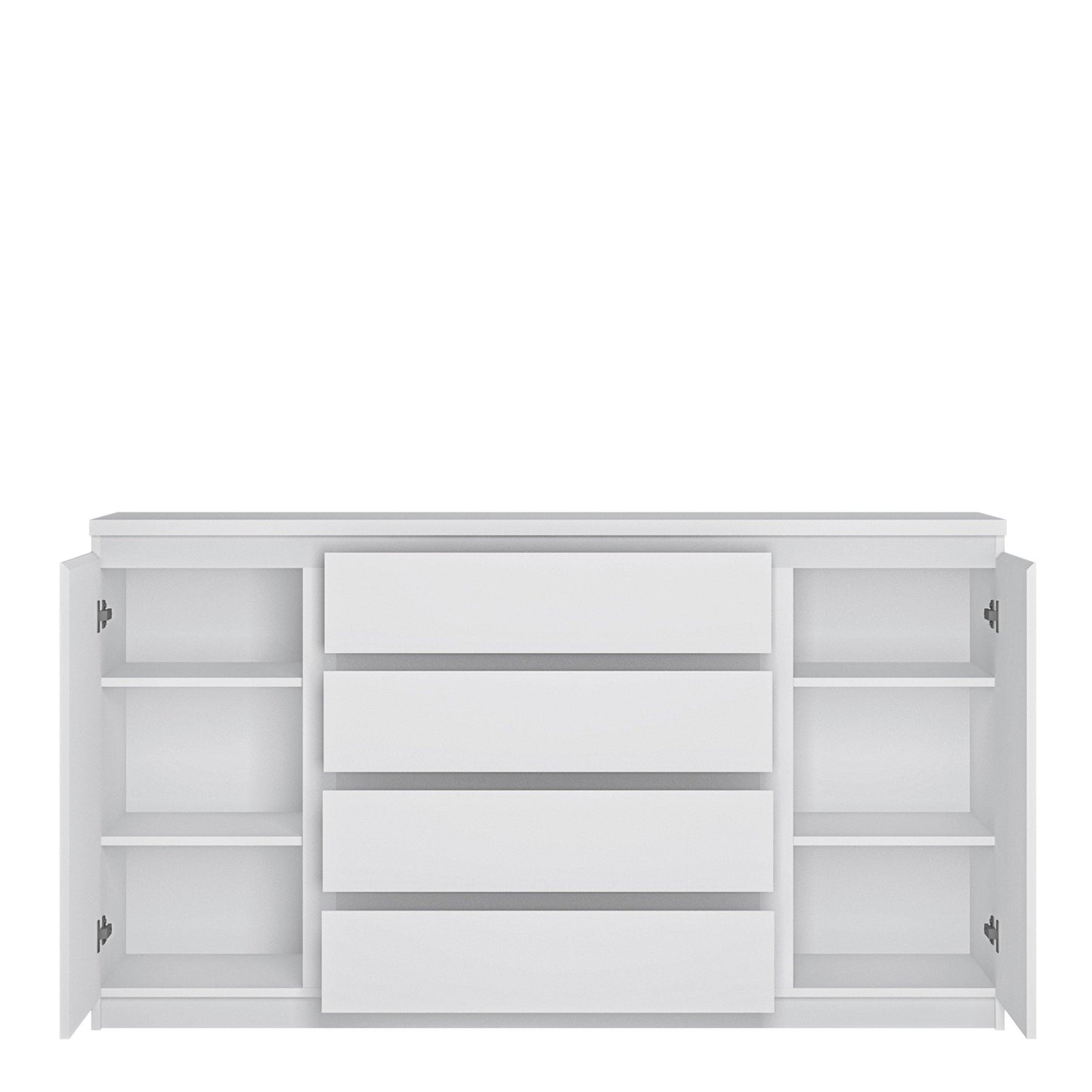 Fribo 2 door 4 drawer wide sideboard in - Home Utopia 