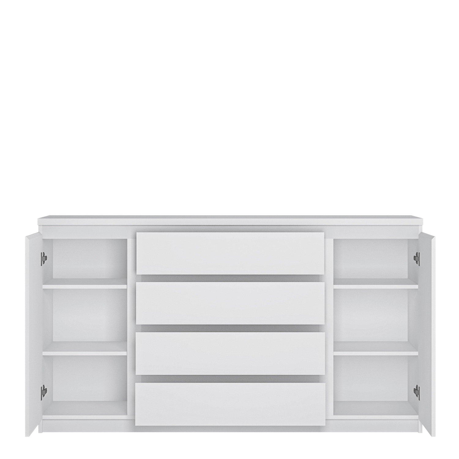 Fribo 2 door 4 drawer wide sideboard in - Home Utopia 