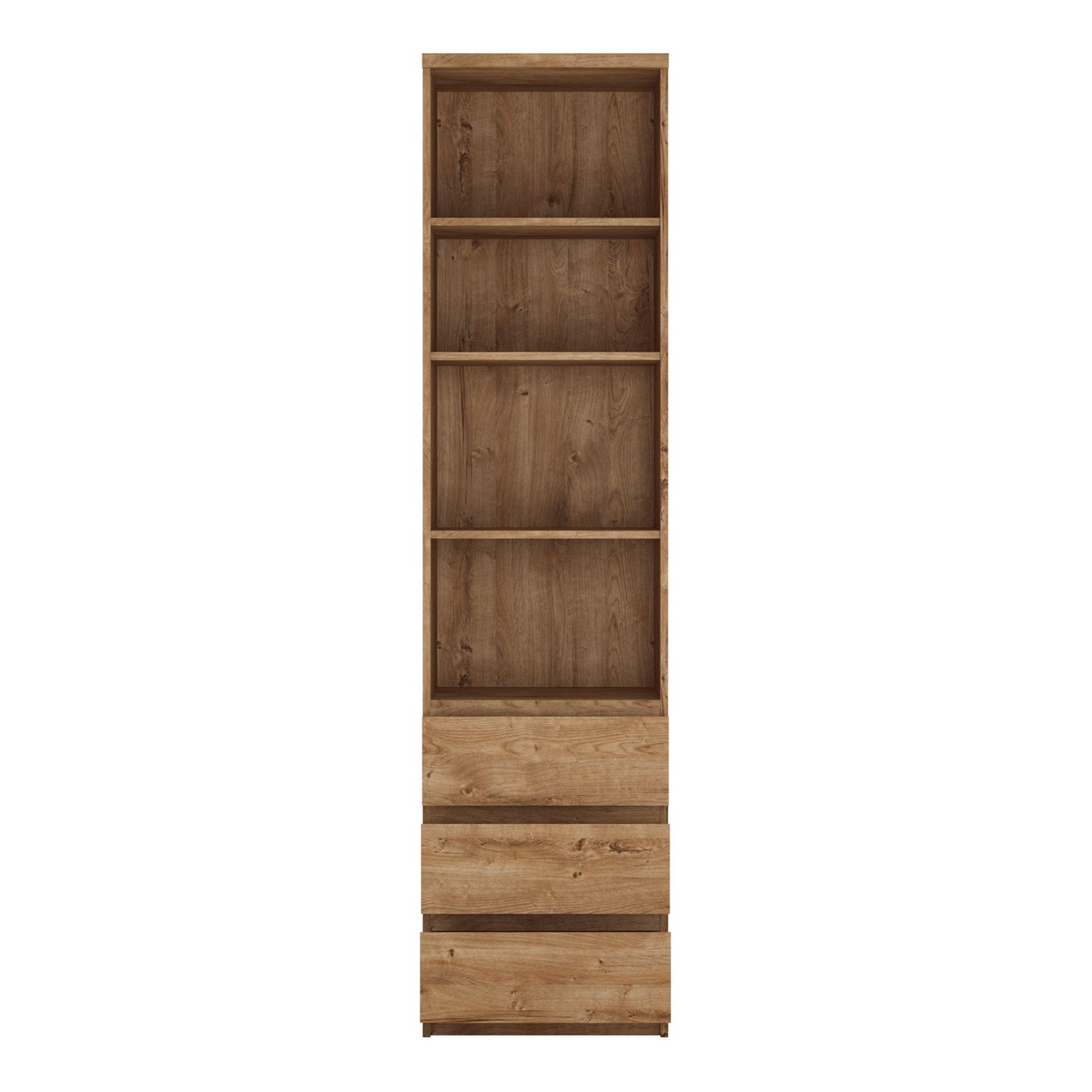 Fribo Tall narrow 3 drawer bookcase - Home Utopia 