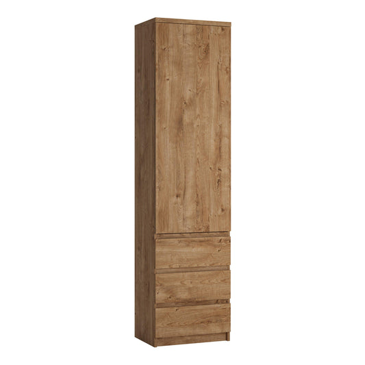 Fribo Tall narrow 1 door 3 drawer cupboard in - Home Utopia 