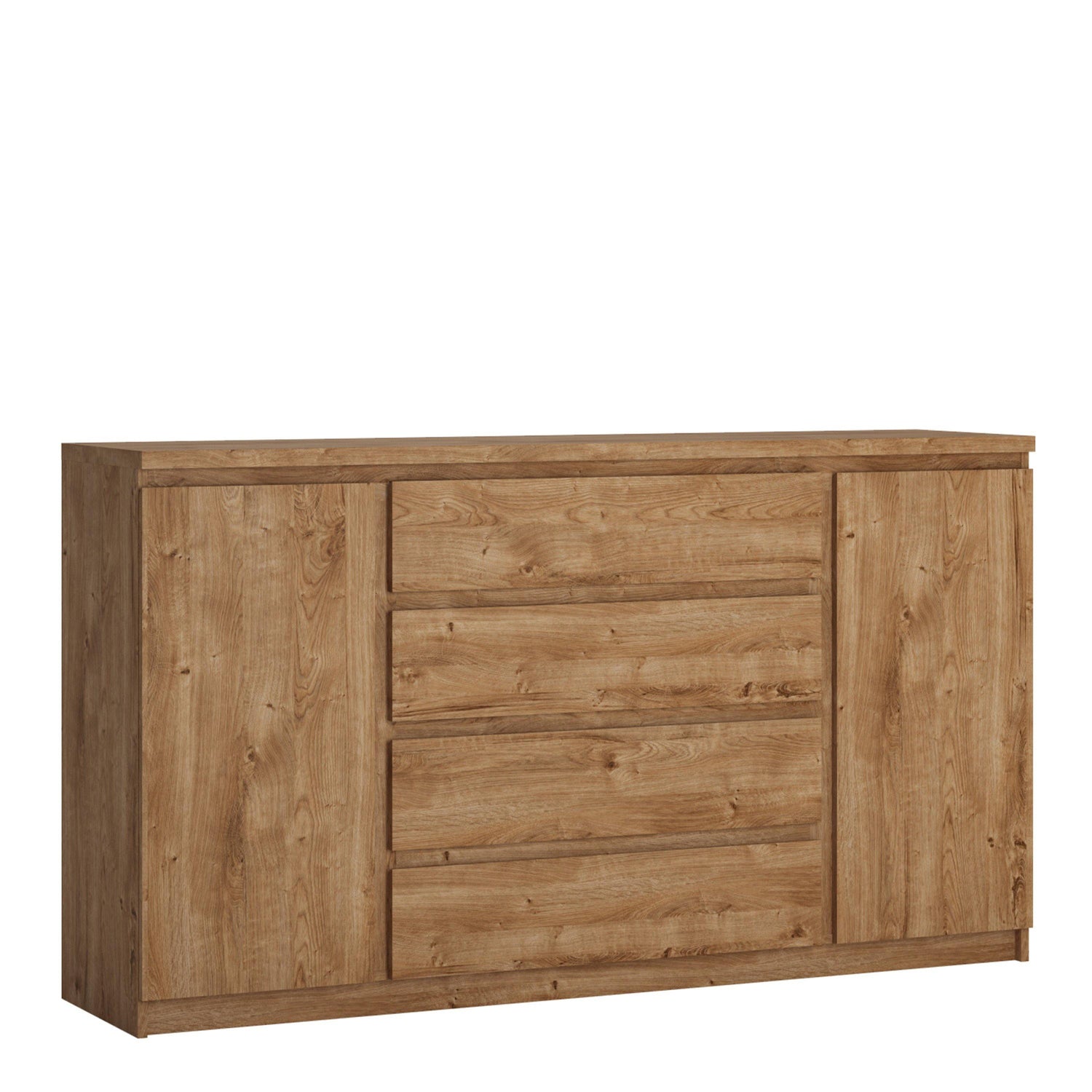 Fribo 2 door 4 drawer wide sideboard in - Home Utopia 