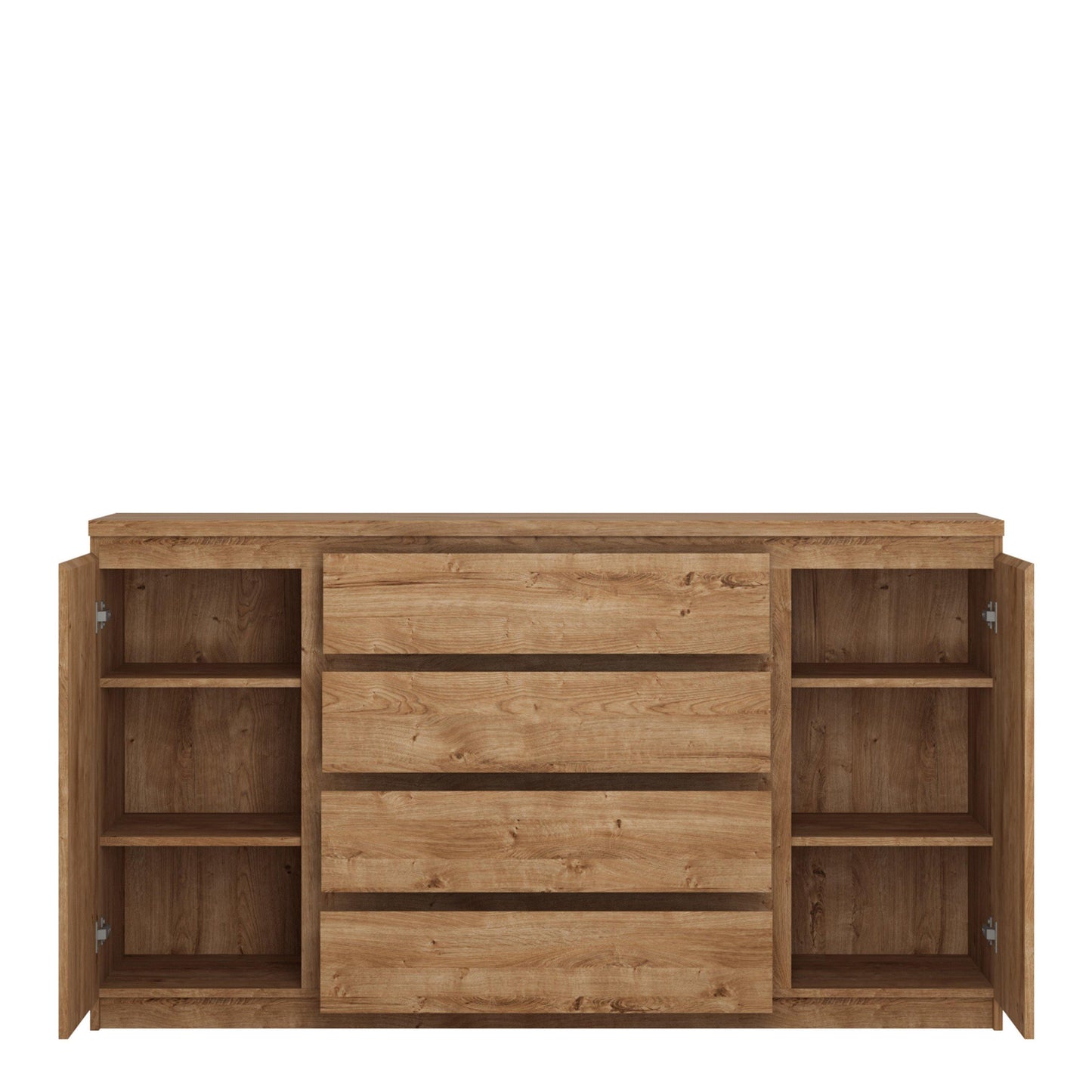 Fribo 2 door 4 drawer wide sideboard in - Home Utopia 