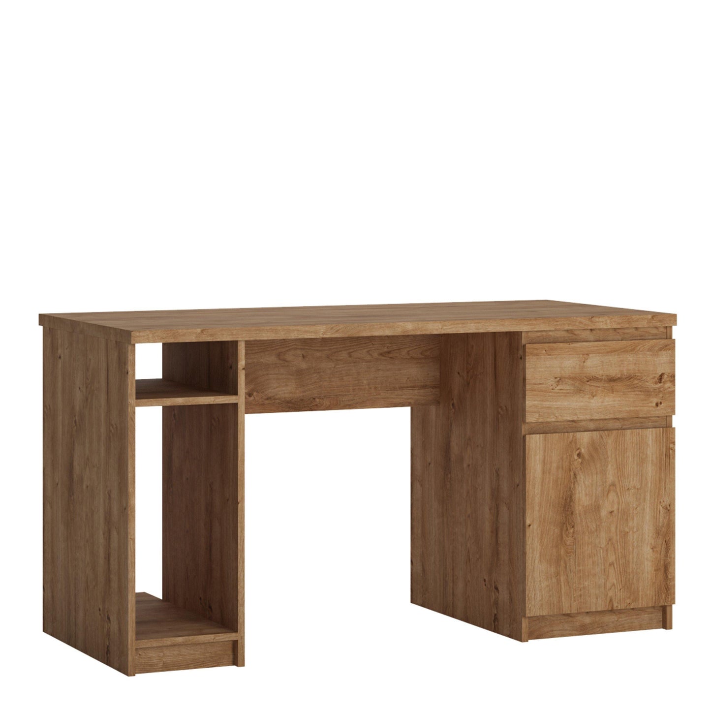 Fribo 1 door 1 drawer twin pedestal desk - Home Utopia 