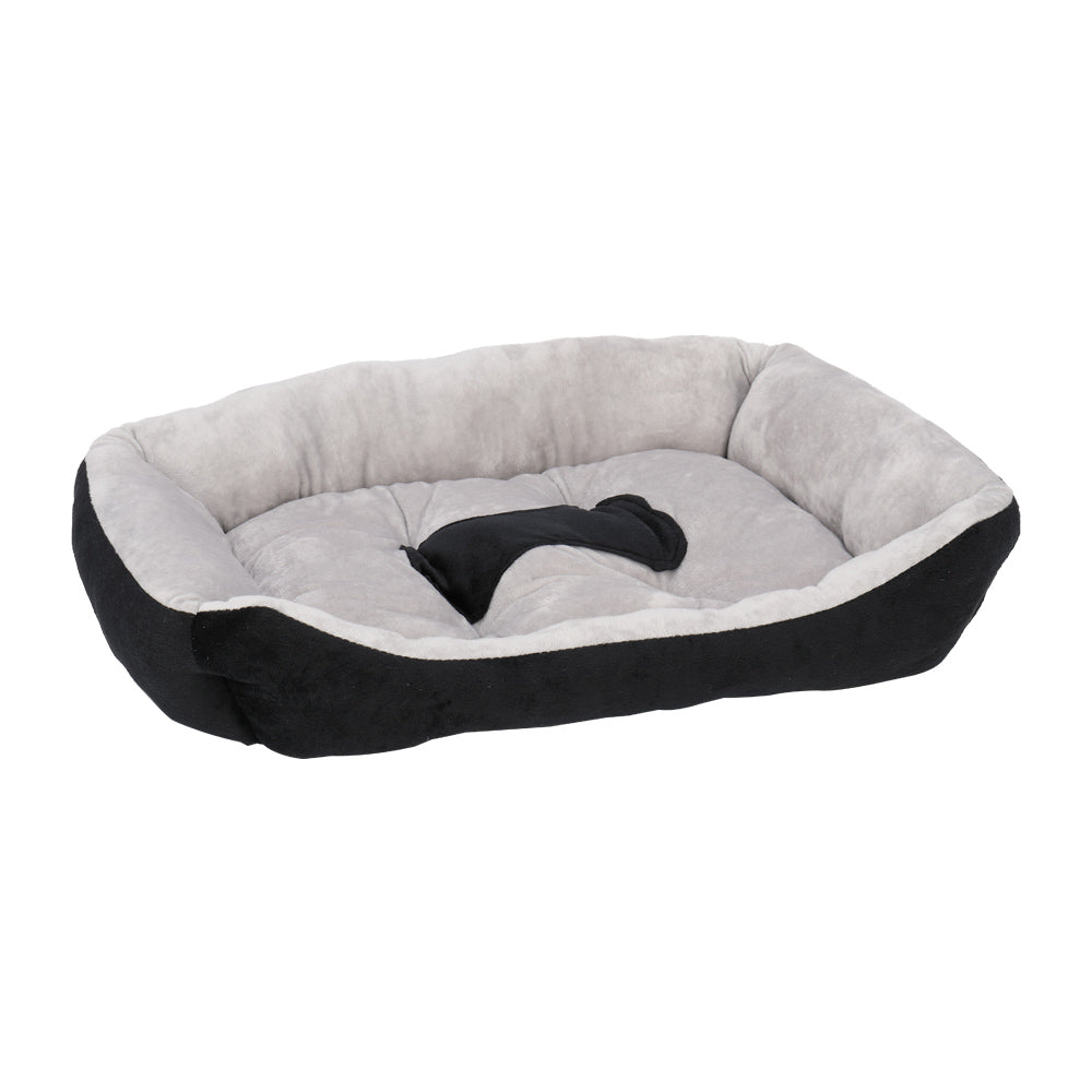 Pet Bed Dog Mat Cat Pad Soft Plush Gray Black for Cats & Dogs