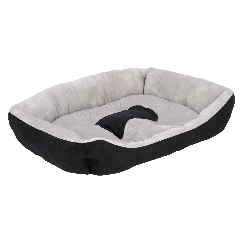 Pet Bed Dog Mat Cat Pad Soft Plush Gray Black for Cats & Dogs