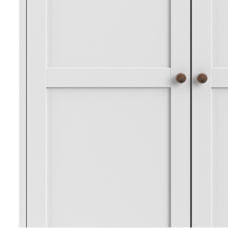 Paris Wardrobe with 3 Doors in White