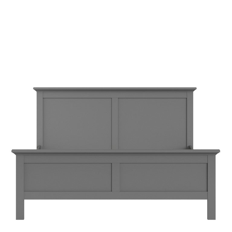 Paris Super King Bed (180 x 200) in Matt Grey.