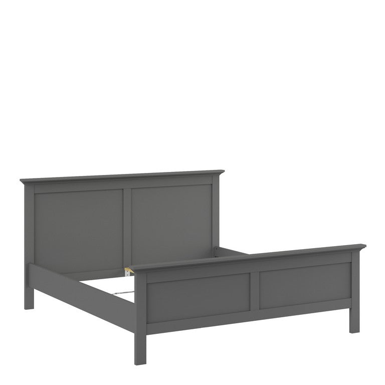 Paris Super King Bed (180 x 200) in Matt Grey.