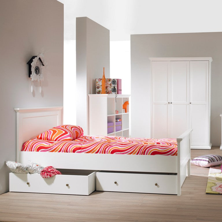 Paris Single Bed (90 x 200) in White