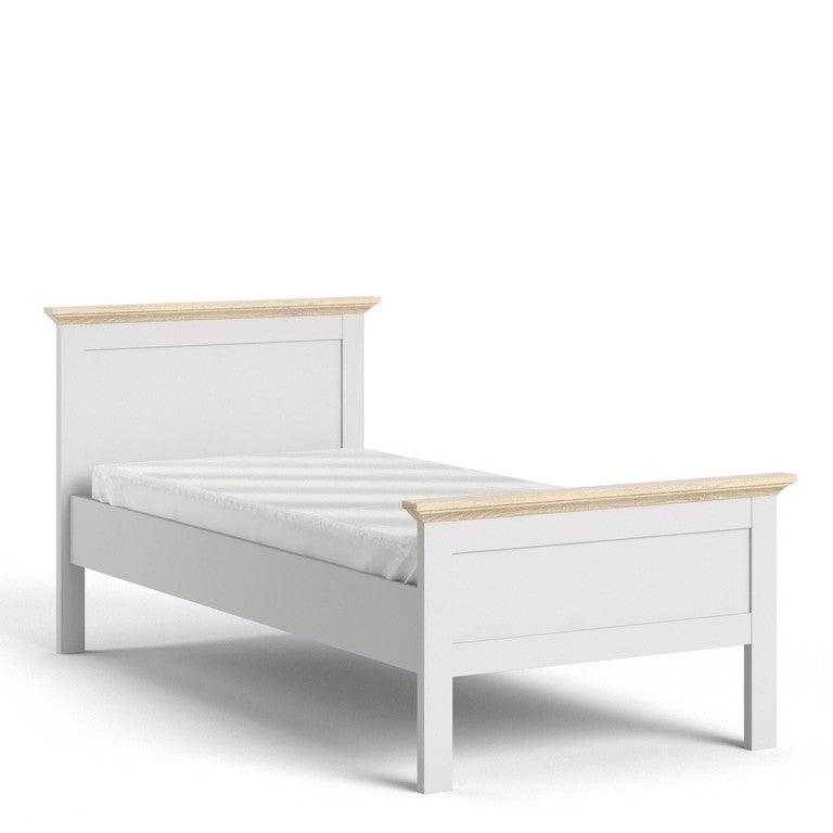 Paris Single Bed (90 x 200) in White