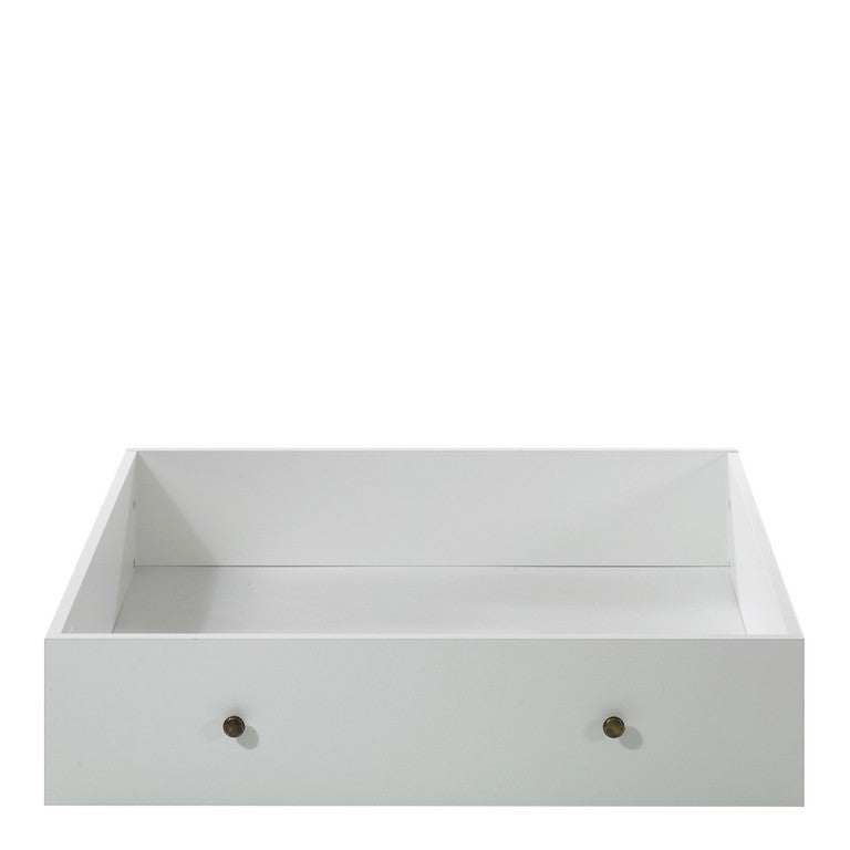 Paris  Storage Drawer for Single Bed in White