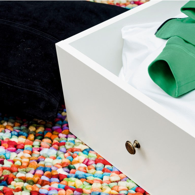 Paris  Storage Drawer for Single Bed in White