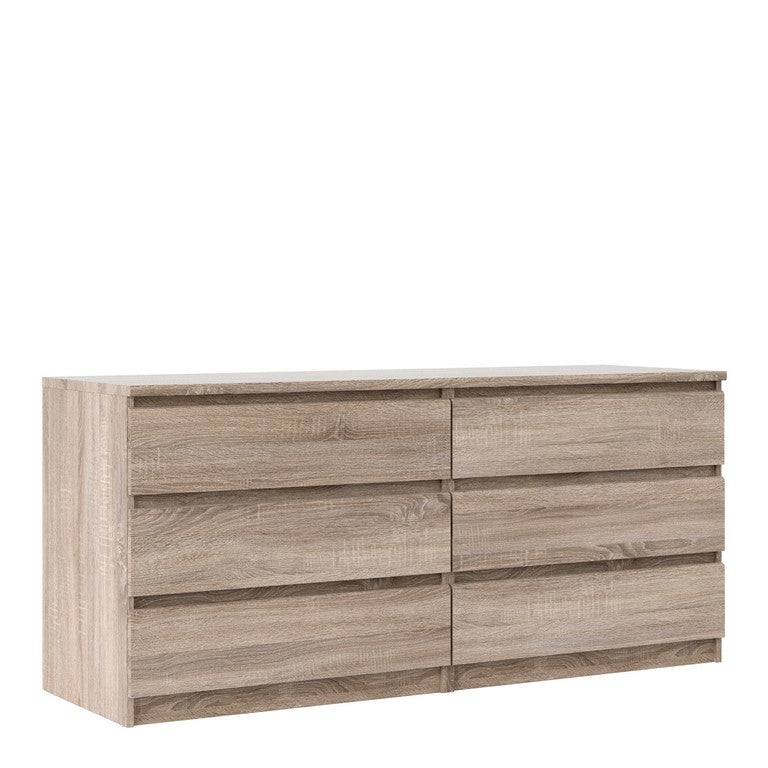 Naia Wide Chest of 6 Drawers (3+3).