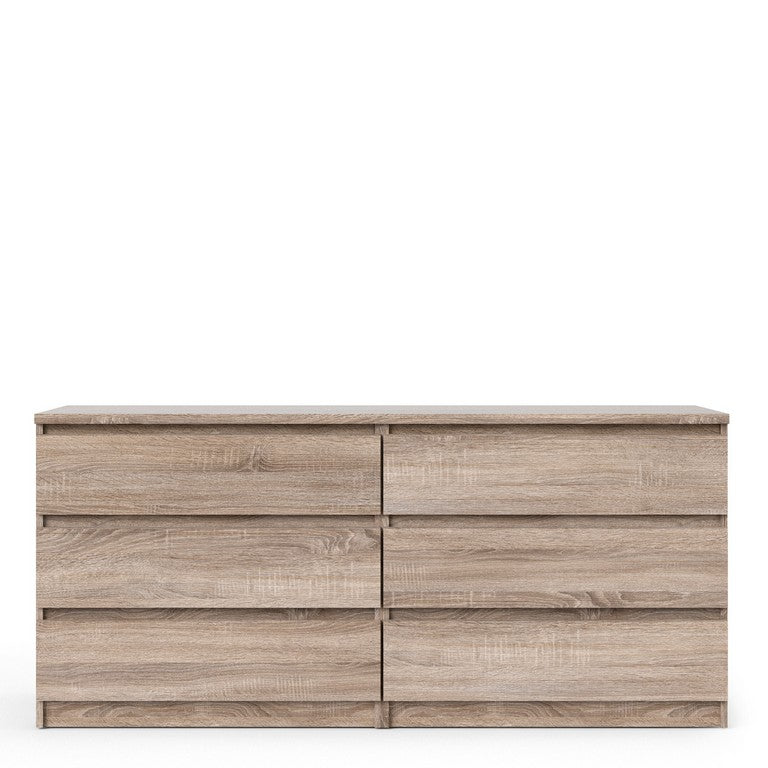 Naia Wide Chest of 6 Drawers (3+3).