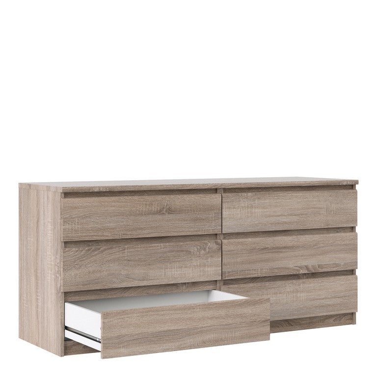 Naia Wide Chest of 6 Drawers (3+3).