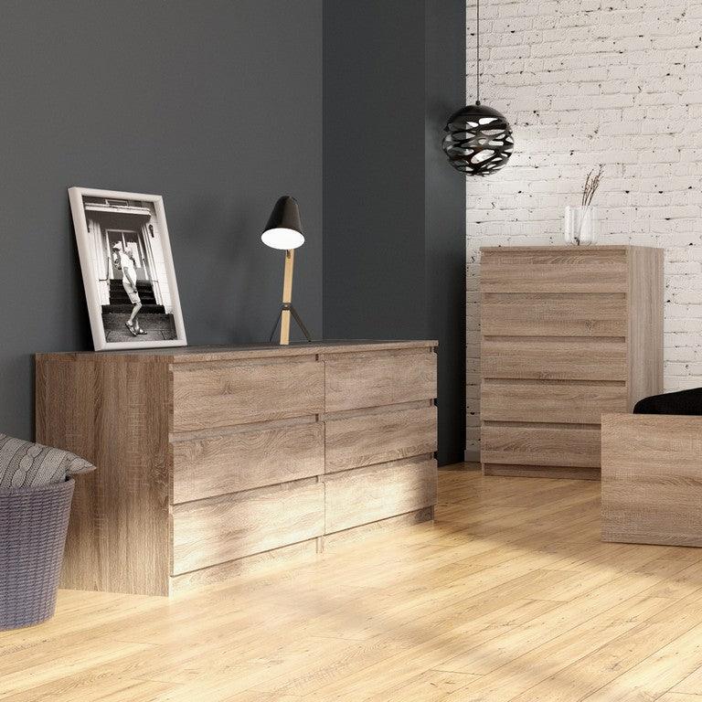 Naia Wide Chest of 6 Drawers (3+3).