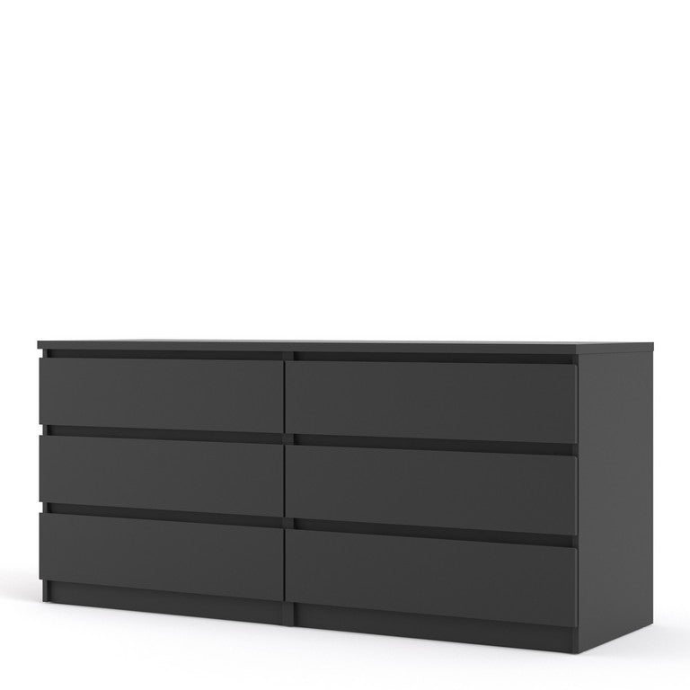 Naia Wide Chest of 6 Drawers (3+3).